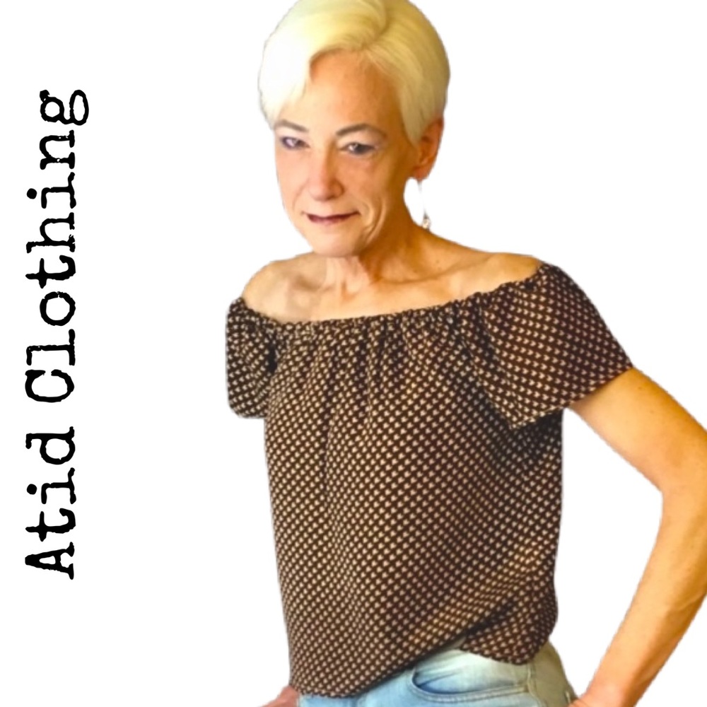 Atid Clothing - Chula Off Shoulder Top, SO CUTE! - Picture 3 of 7